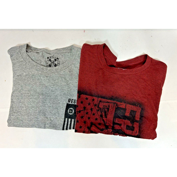 Howitzer Patriot Freedom Respect short‎ Sleeve T-Shirt M Lot of 2 - Picture 1 of 7